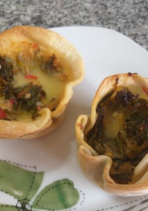 Una foto de Canastitas de Kale