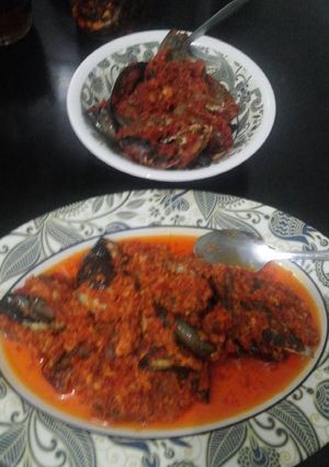 Foto resep Saus Ikan Asin Manado Campur terong