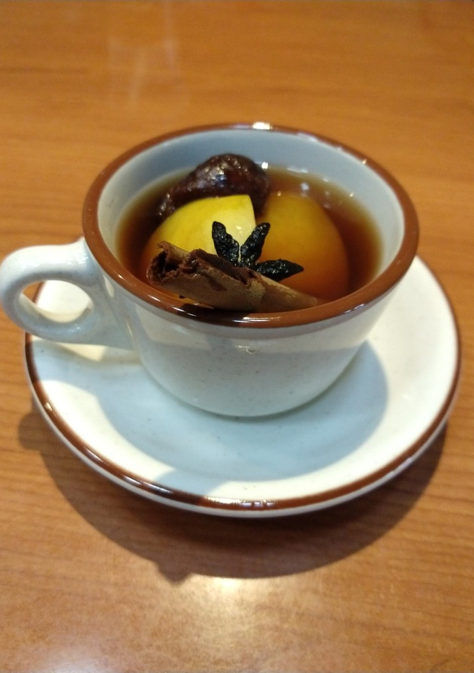 Una foto de Ponche de manzana