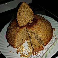 A picture of Mango pineapple smoothie cake#weeklyjikonihchallenge.
