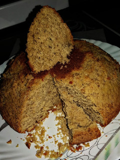 A picture of Mango pineapple smoothie cake#weeklyjikonihchallenge.