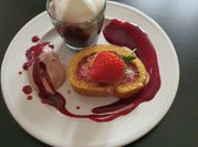 A picture of raspberry filling