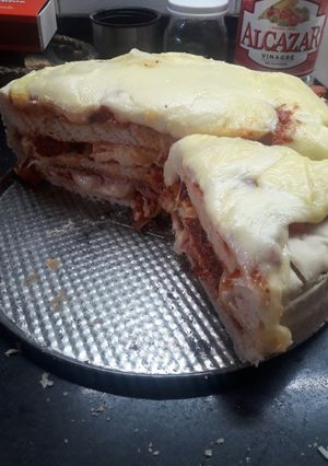 Una foto de Torta de pizza