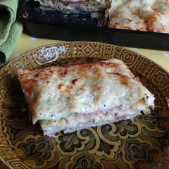 Ham & Leek Lasagne A picture of Ham & Leek Lasagne.