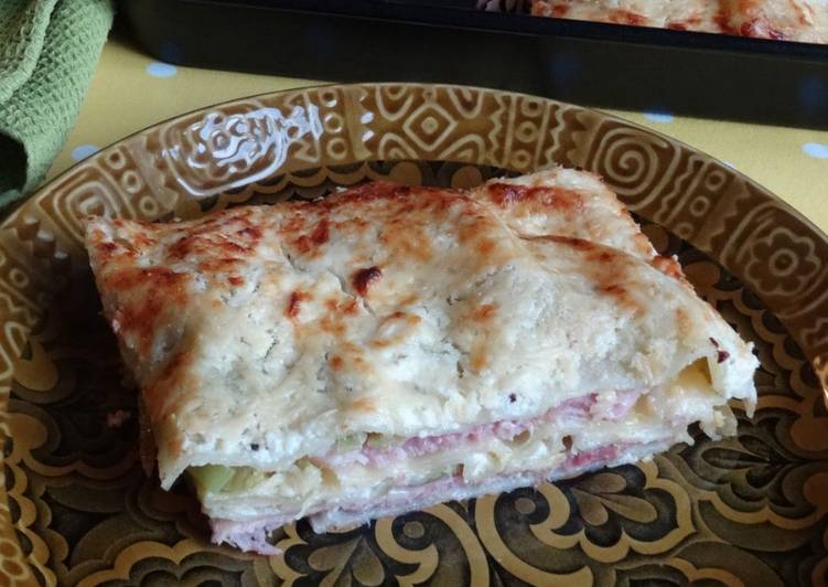 Simple Way to Prepare Award-winning Ham &amp; Leek Lasagne