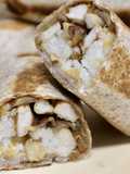 Chicken, Rice, and Cheese Burritos