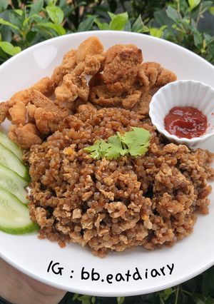 รูปของ ข้าวบุกผัดกระเทียม คีโต