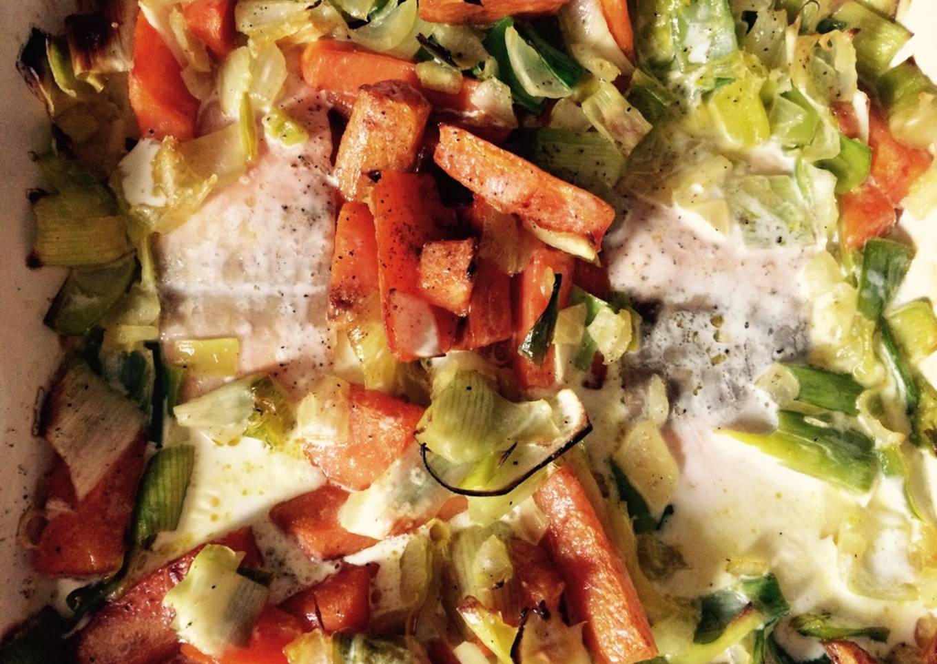 Marmite de légumes et de saumon