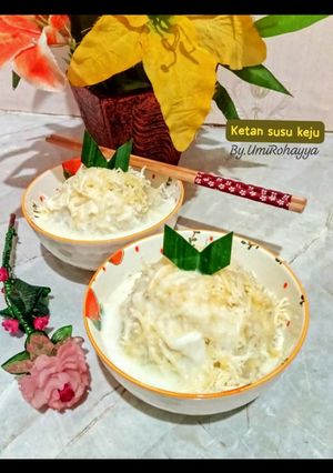 Foto resep Ketan Kuah Susu keju