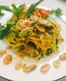 Gỏi tép, đu đủ với bắp cải