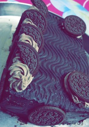 A picture of Homemade Oreo & chocolate pastry.