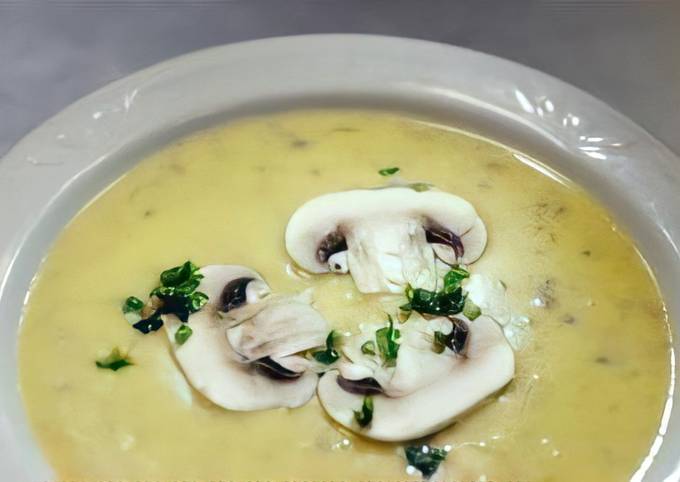 Грибной суп с плавленым сыром - Пошаговый рецепт с фото.