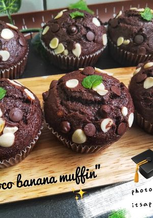 Foto resep "Choco banana muffin"