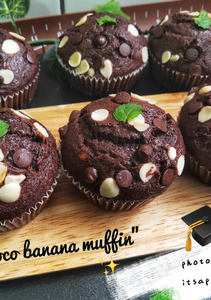 Foto resep "Choco banana muffin"