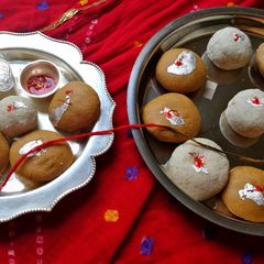 A picture of Teej special sattu.