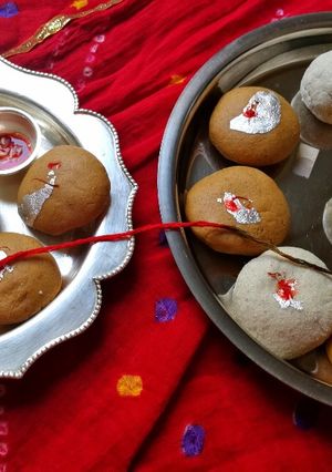 A picture of Teej special sattu.
