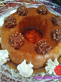 Una foto de Flan de Ferrero Rocher