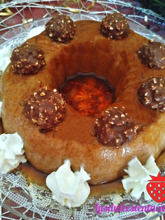 Una foto de Flan de Ferrero Rocher