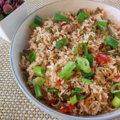 A picture of Schezwan Fried Rice.