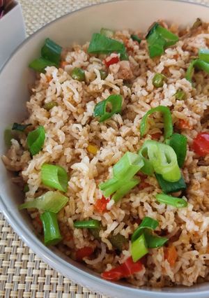 A picture of Schezwan Fried Rice.