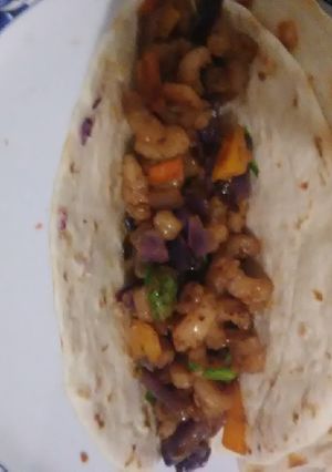 A picture of Kidney Diet Shrimp Tacos.