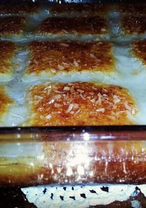 صورة لوصفة بسبوسة بالقشطة ولا اروع