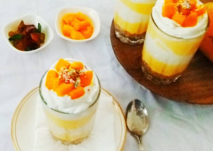 Mango Cheesecake Triffles Recipe