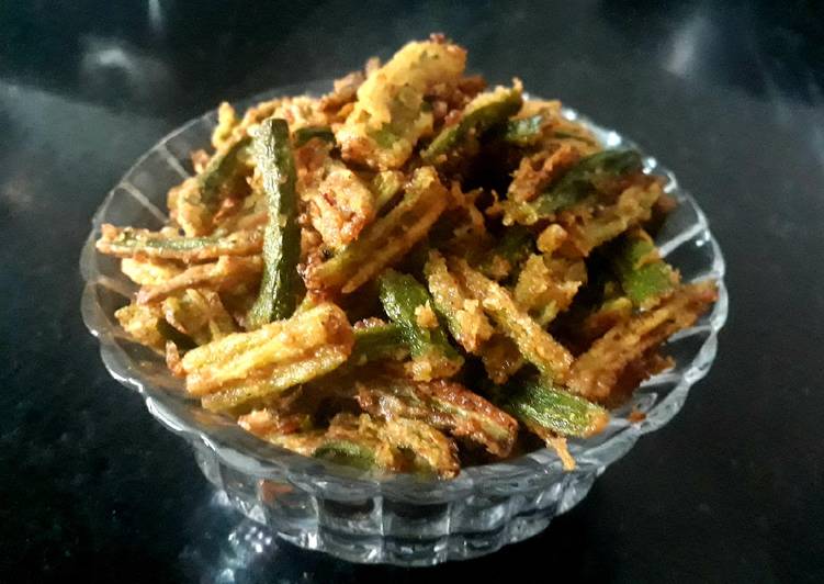 Steps to Make Super Quick Homemade Kurkuri bhindi
