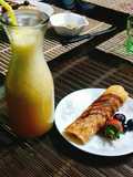 Smoothie o batido de melón y piña
