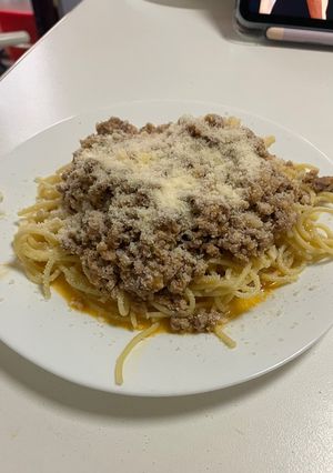 Una foto de Spaghetti boloñesa 