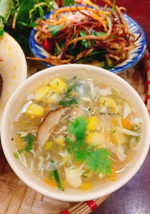 Hình của món Súp gà rau củ 🌽 🥕.