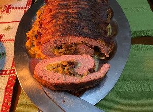 Una foto de Rollo de carne con tocineta