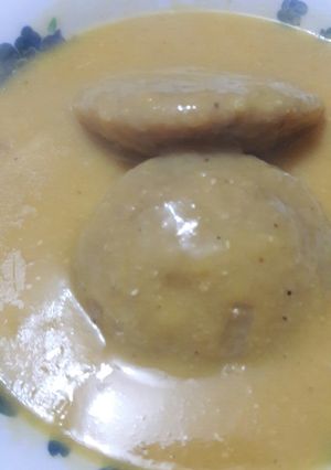 صورة لوصفة كبة الجريش والبرغل السلق الخاصه بالشوربه 🍲