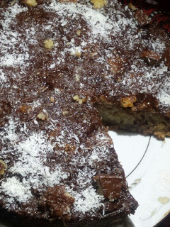 A picture of Marble chocolate cake.