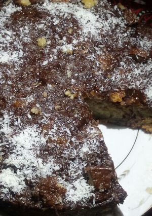 A picture of Marble chocolate cake.