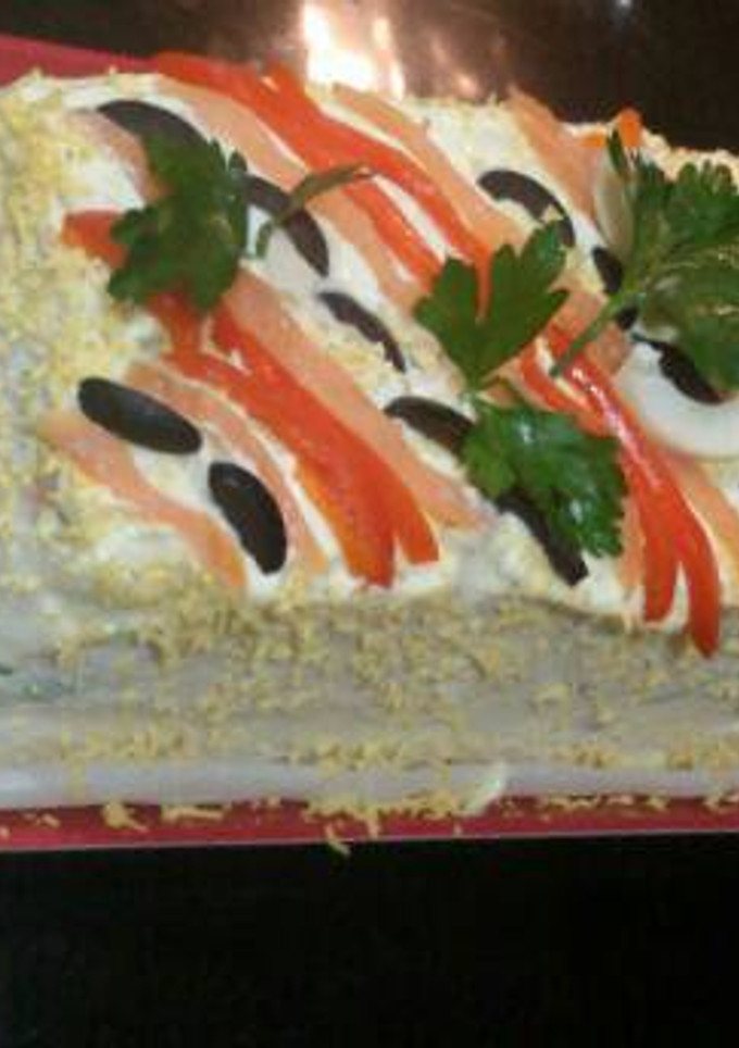 Una foto de Pastel de atún y salmón