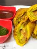 Mirchi Bhajiya (Stuffed Chili Fritters)