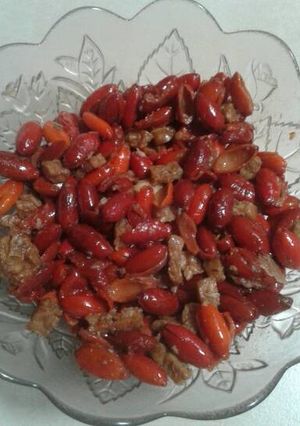 Foto resep Simple kulit mlinjo pedas manis