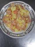Huevo Revuelto con Colitas de Camarón