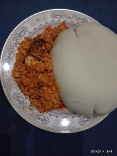 Sakwara da miyar kwai ainihin hoton girkin