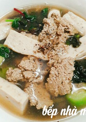 Hình của món Canh cua chả cá.