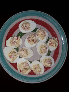 Una foto de Huevos endiablados americanos