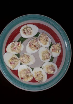 Una foto de Huevos endiablados americanos