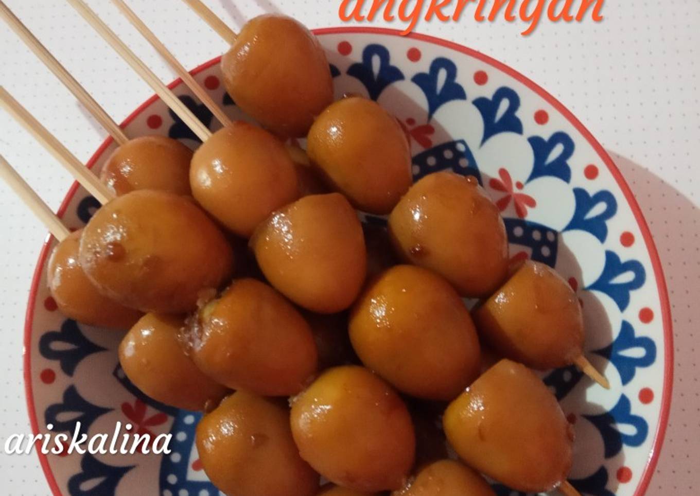 Sate telur puyuh angkringan