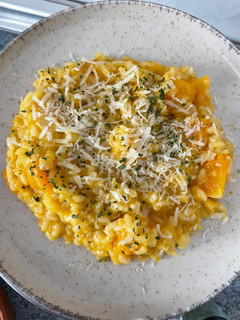 Una foto de Risotto de calabaza