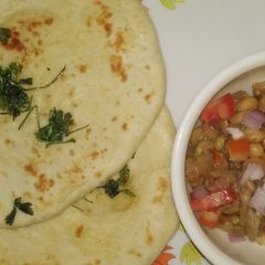 Chole kulche A picture of Chole kulche.