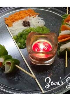 A picture of Tricolour Salad Roll Up Sticks.