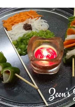 A picture of Tricolour Salad Roll Up Sticks.