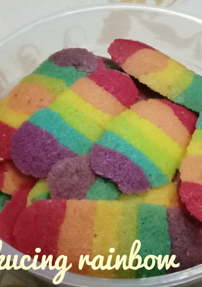 Foto resep Lidah kucing rainbow