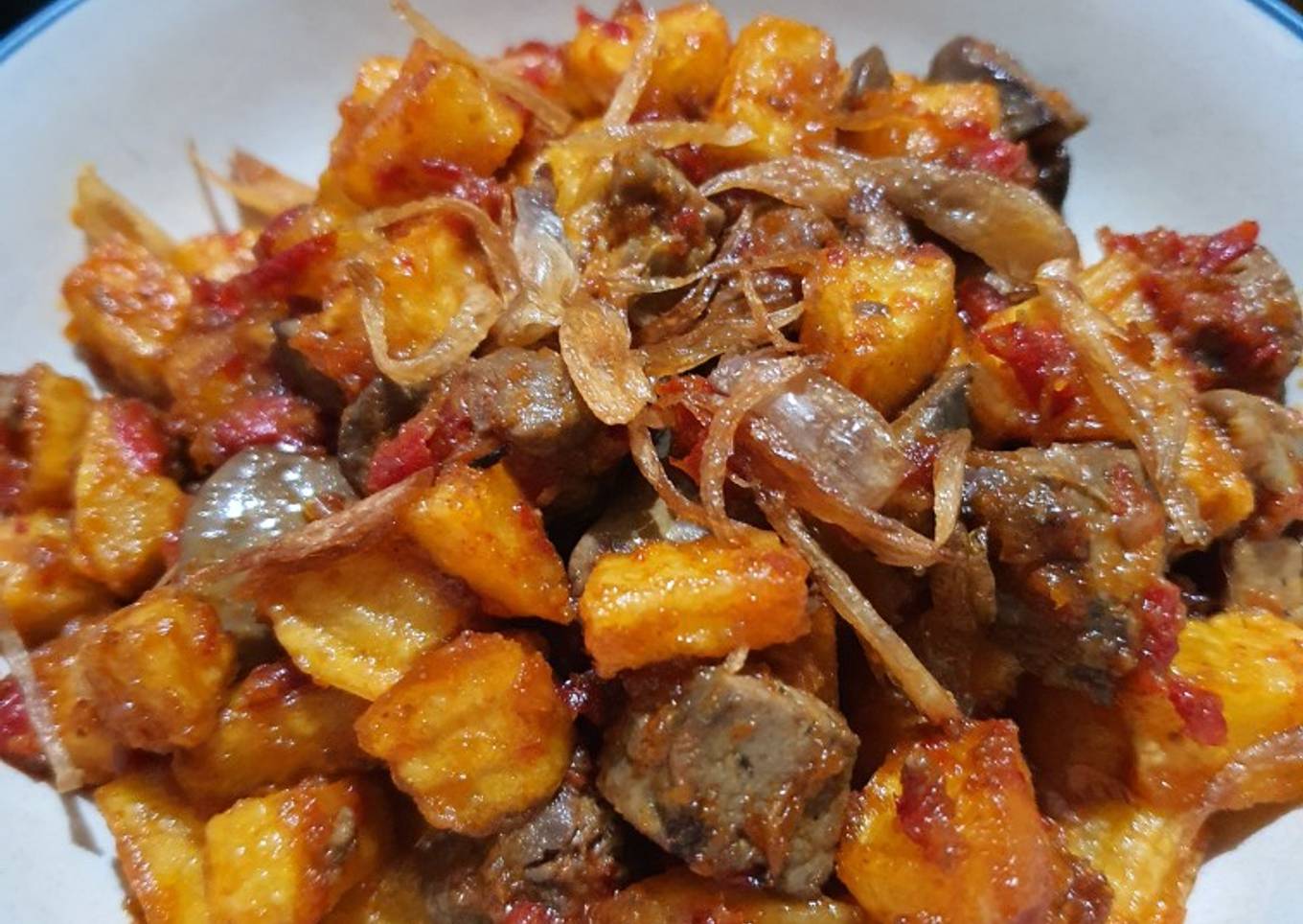 Sambel goreng kentang ati ampela